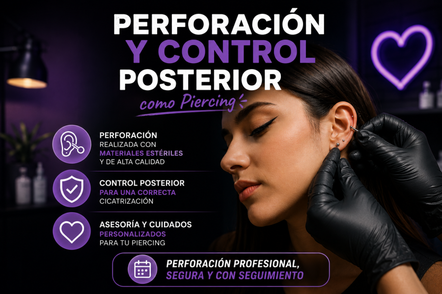 Perforación Piercing + Control Posterior